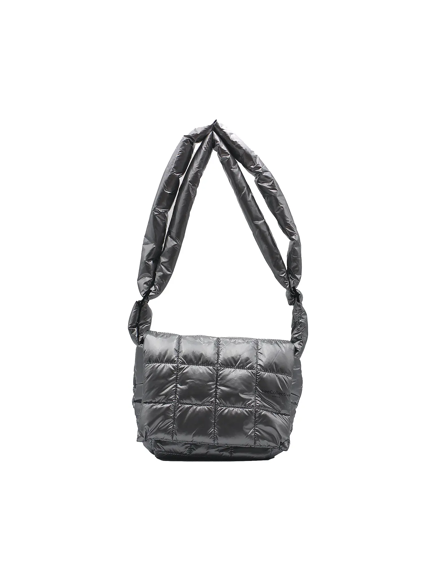 VEE COLLECTIVE | Tasche - Umhängetasche PORTER MESSENGER | silber